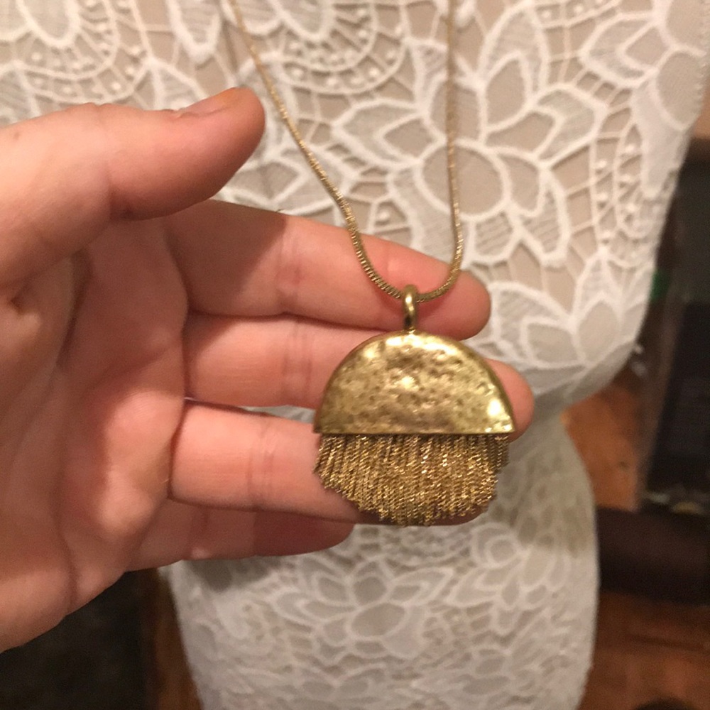Vince Camuto Fringe Pendant Necklace